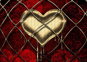 Trapped Bleeding Heart